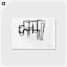 アートポストカード-Composition (The Cow) - テオ ファン ドゥースブルフ Postcard.