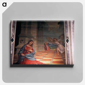 アートパネル-The Annunciation - ティツィアーノ ヴェチェッリオ Canvas.
