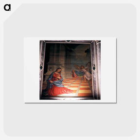 アートポストカード-The Annunciation - ティツィアーノ ヴェチェッリオ Postcard.