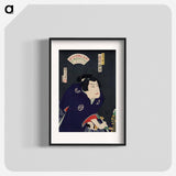Sawamura Tossho's White Painting - Toyohara Kunichika Poster.