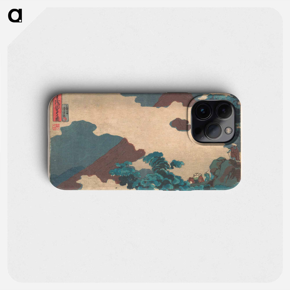 Mount Asama - 歌川 国芳 Phone Case.