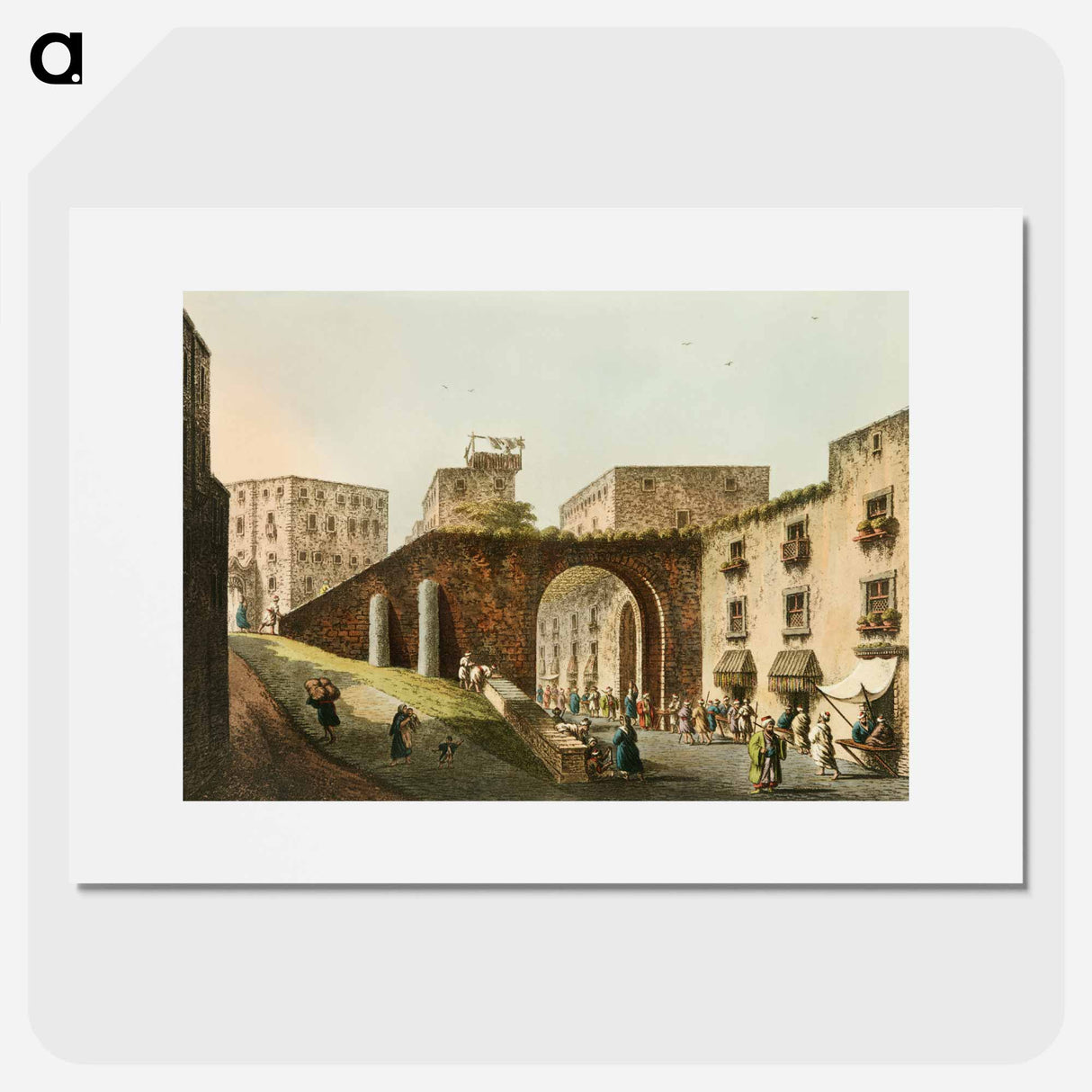 Part of Jerusalem from Views in the Ottoman Dominions, in Europe, in Asia, and some of the Mediterranean islands - Views of the Ottoman Dominions Poster.