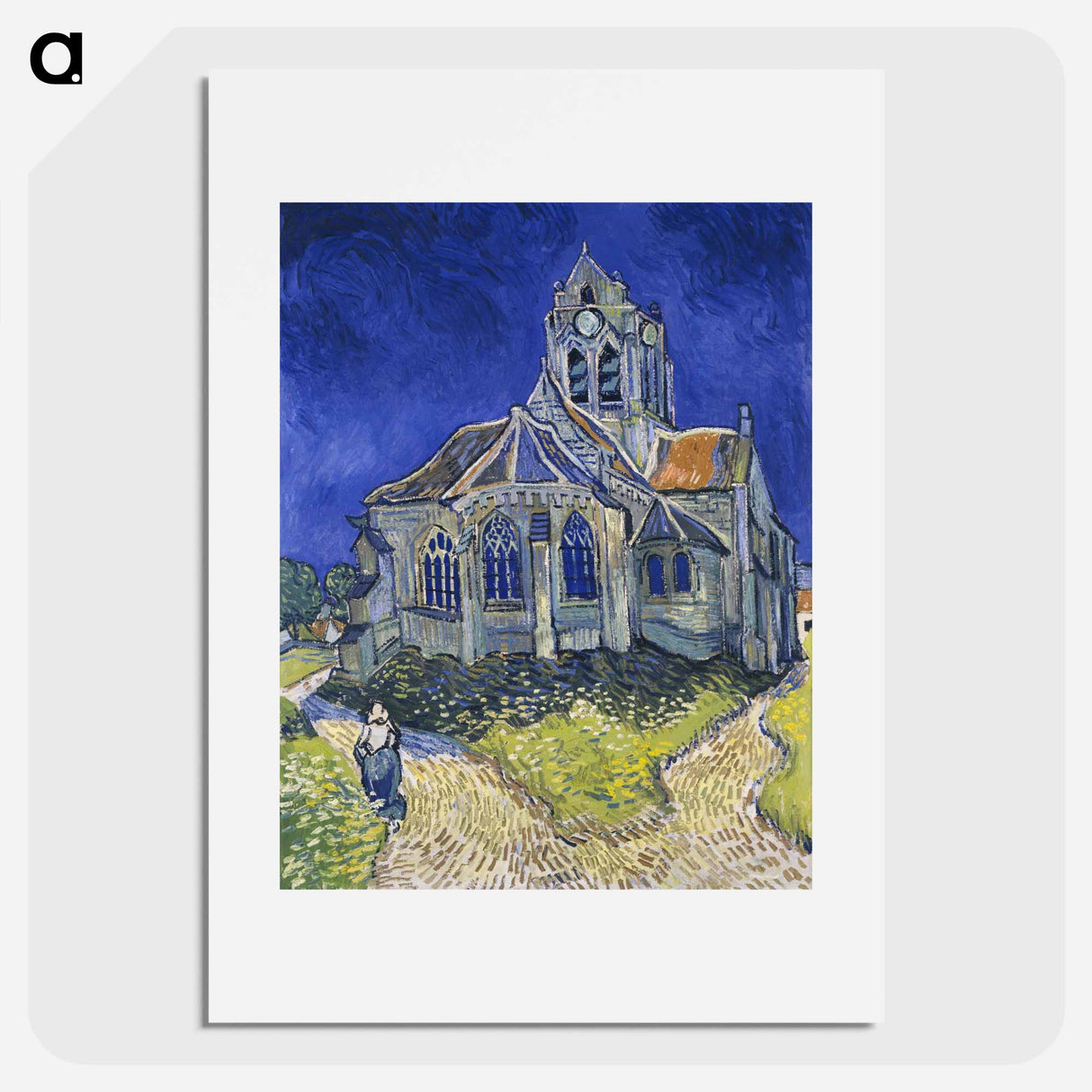 The Church at Auvers - フィンセント ファン ゴッホ Poster.