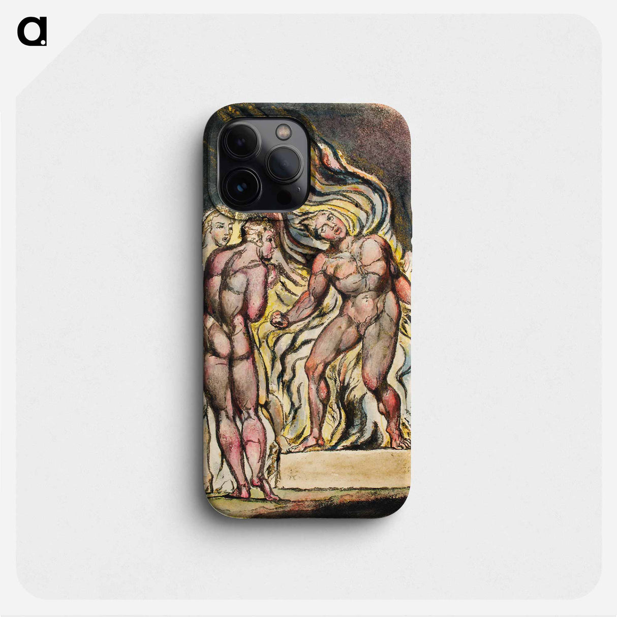 Los and Enitharmon knew that the Satan is Urizen from Milton: a Poem, To Justify the Ways of God to Men by William Blake - ウィリアム ブレイク Phone Case.