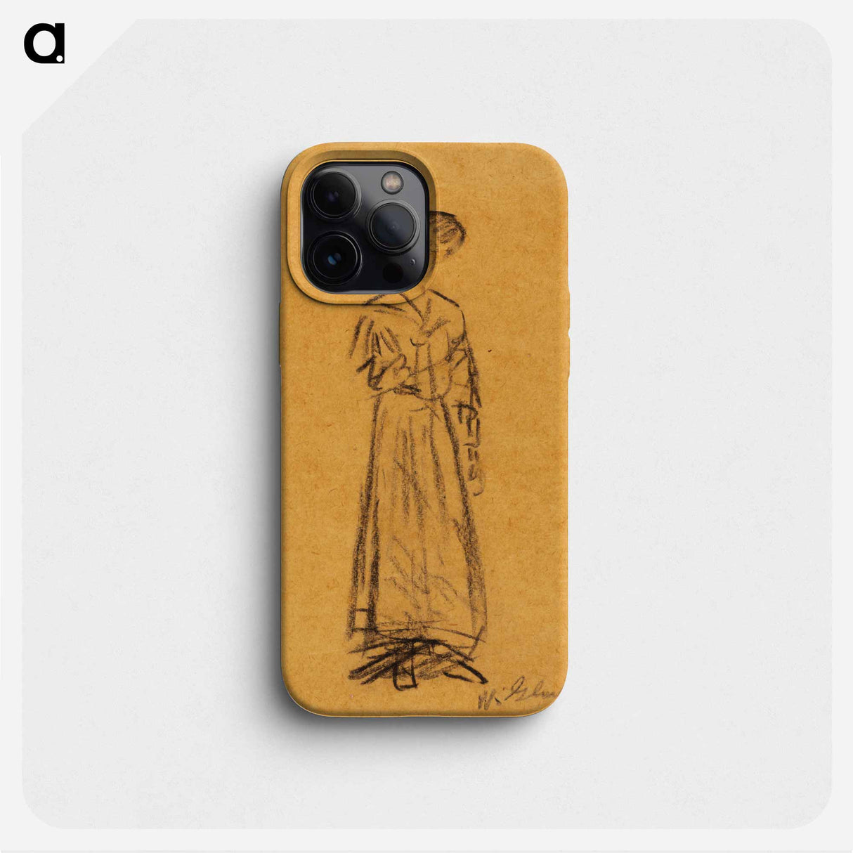 Woman with Broad-Brimmed Hat - ウィリアム ジェームス グラッケンズ Phone Case.