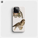 The Little Screech Owl (Bubo asio) - ニューヨークの動物学 Phone Case.