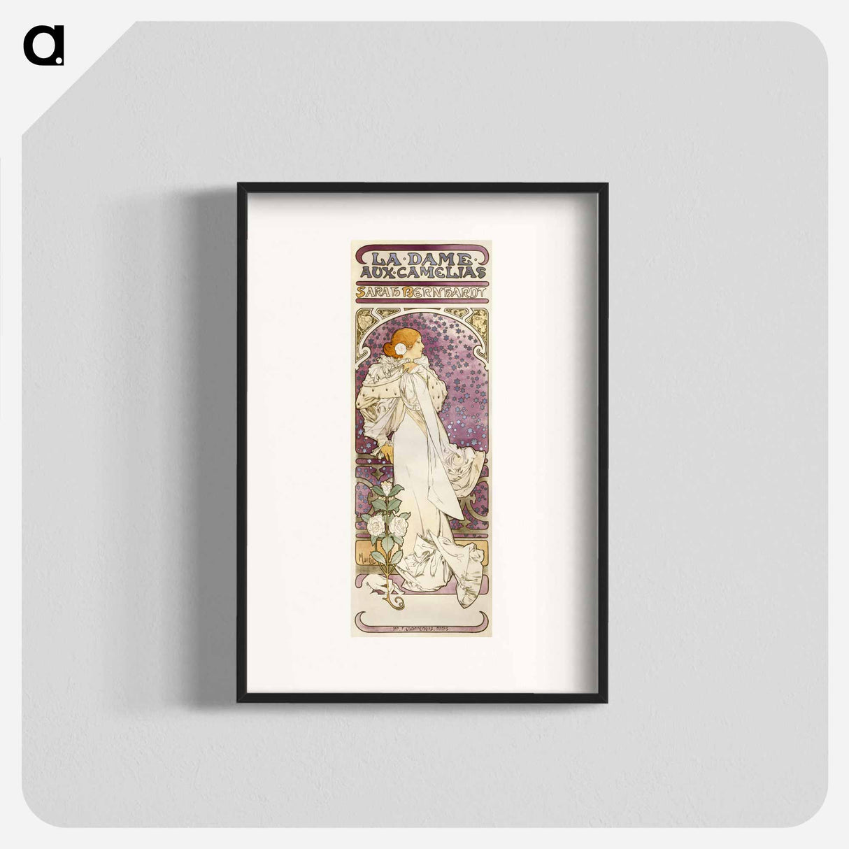 La Dame Aux Camélias - Alphonse Mucha Poster.