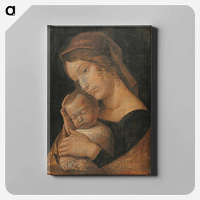 アートパネル-Virgin and Child - アンドレア マンテーニャ Canvas.