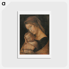 アートポストカード-Virgin and Child - アンドレア マンテーニャ Postcard.