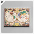 アートパネル-The New Map of the World
 - ボストン公共図書館 Canvas.