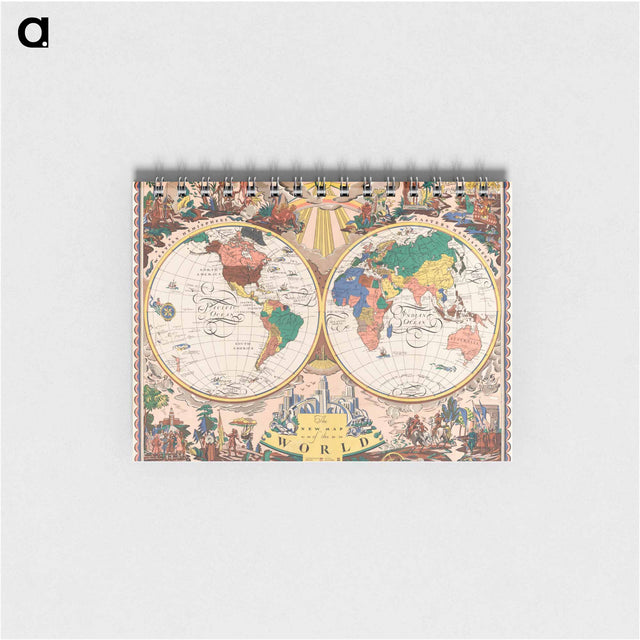 アートメモ帳-The New Map of the World
 - ボストン公共図書館 Memo.