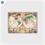 アートポストカード-The New Map of the World
 - ボストン公共図書館 Postcard.