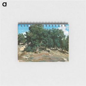 アートメモ帳-Fontainebleau: Oak Trees at Bas-Bréau - カミーユ ピサロ Memo.