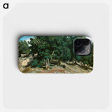 Fontainebleau: Oak Trees at Bas-Bréau - Camille Pissarro Phone Case.