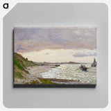 The Seashore at Sainte-Adresse - クロード モネ Canvas.