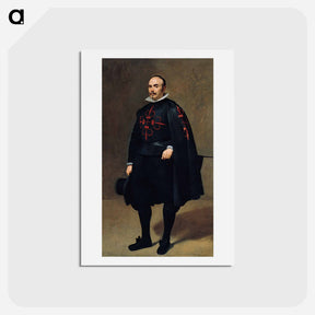 アートポストカード-Portrait of Pedro de Barberana y Aparregui - ディエゴ ベラスケス Postcard.