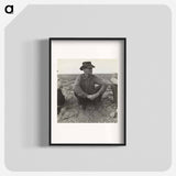 Waiting for Work on Edge of the Pea Field, Holtville, Imperial Valley, California - Dorothea Lange Poster.