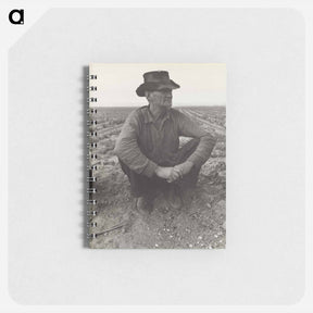 アートメモ帳-Waiting for Work on Edge of the Pea Field, Holtville, Imperial Valley, California - ドロテア ラング Memo.