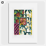 Suggestions pour étoffes et tapis: 60 motifs en couleur - E.A.セギー Poster.