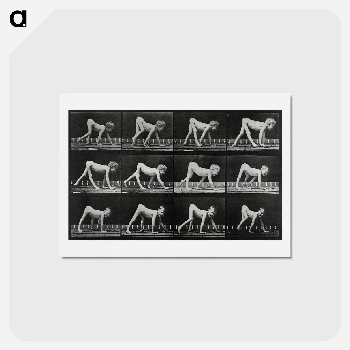 アートポストカード-Paralytic Child Walking
 - エドワード マイブリッジ Postcard.