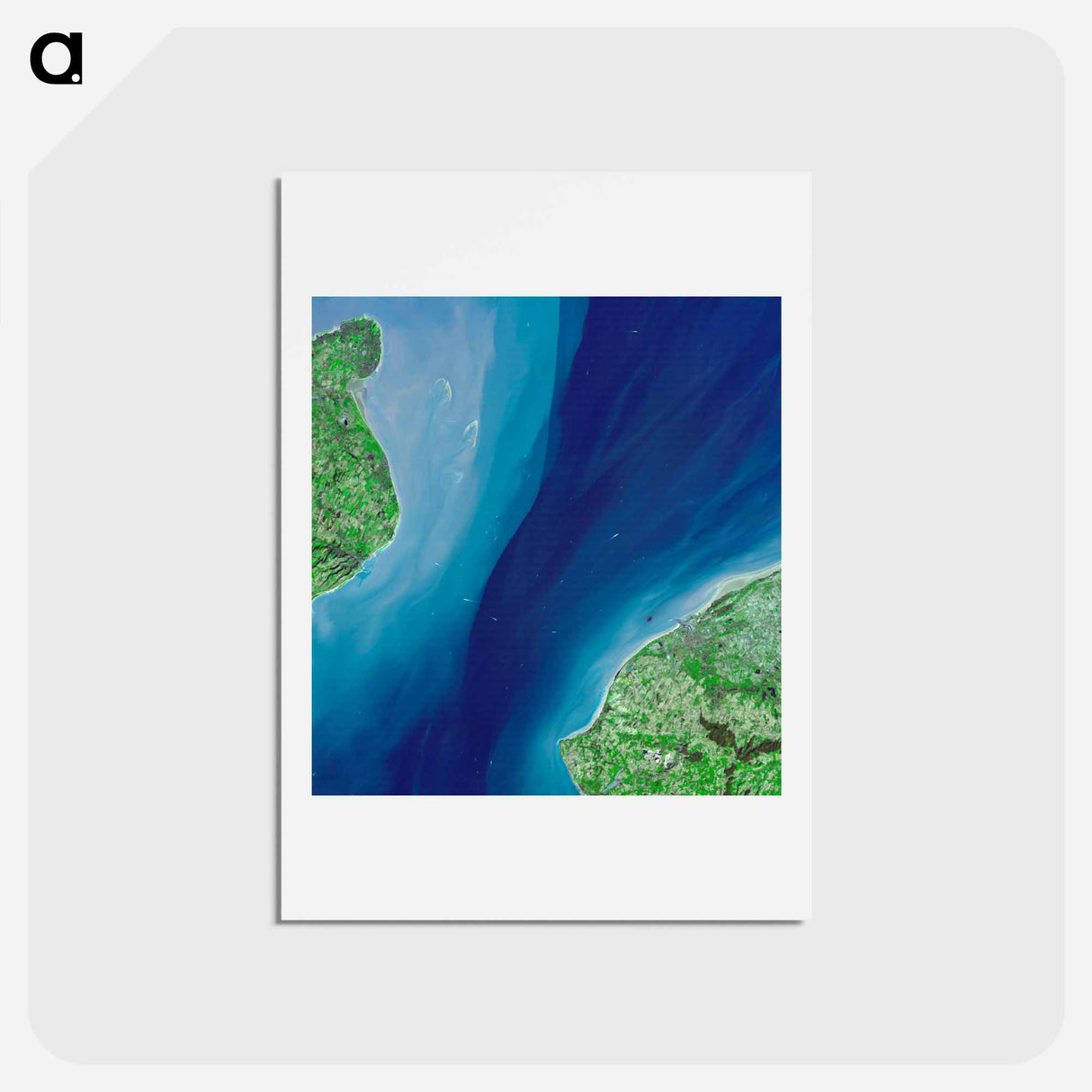 アートポストカード-The Channel Tunnel
 - 上空からの地球 Postcard.