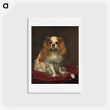 アートポストカード-A King Charles Spaniel - エドゥアール マネ Postcard.