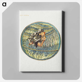 アートパネル-Golden Thread from The Flower Book - エドワード バーン ジョーンズ Canvas.