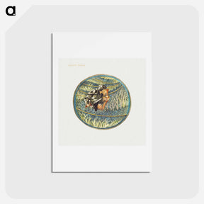アートポストカード-Golden Thread from The Flower Book - エドワード バーン ジョーンズ Postcard.