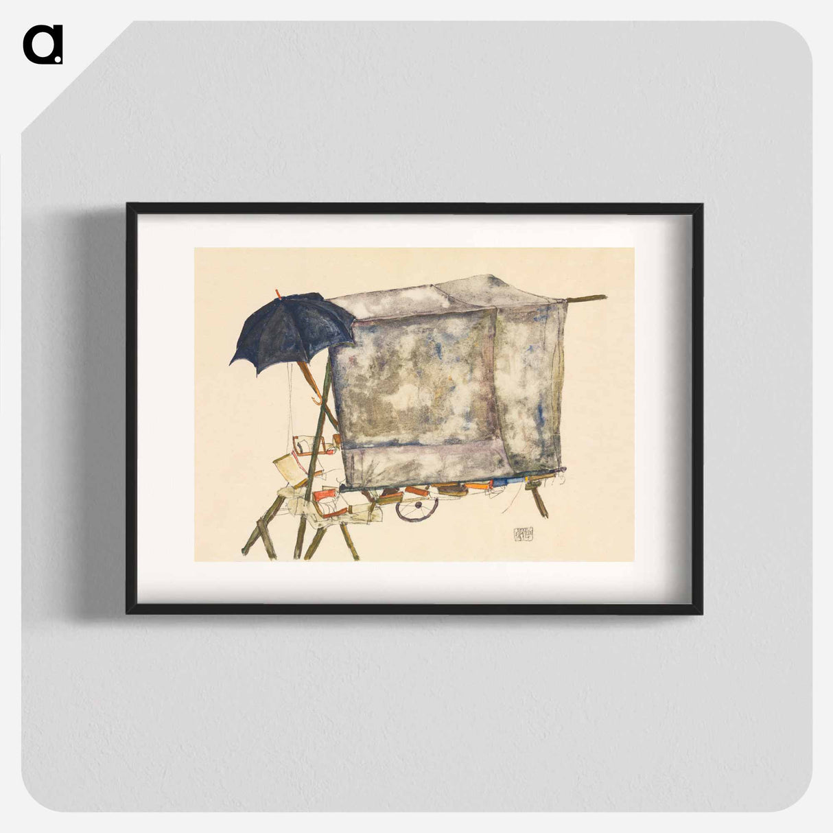 Street Cart - Egon Schiele Poster.