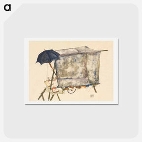 アートポストカード-Street Cart - エゴン シーレ Postcard.