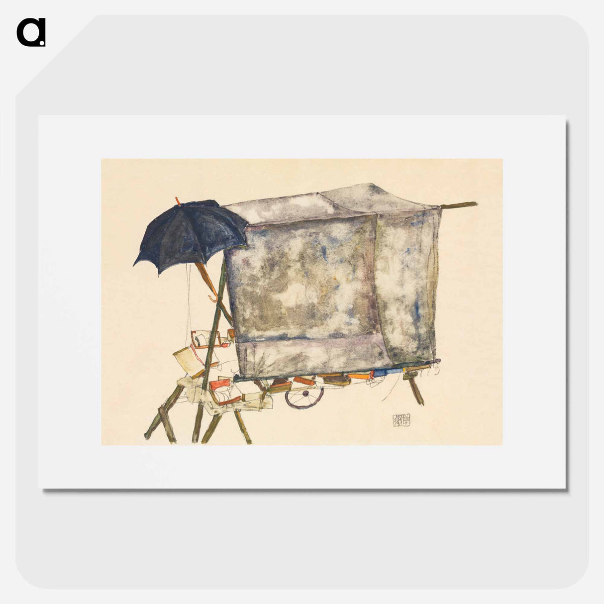 Street Cart - Egon Schiele Poster.