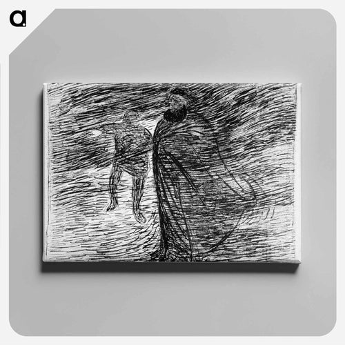 Spectre in the fog - Ernst Heinrich Barlach Canvas.