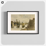 The Old Bridge at Nantes - ウジェーヌ ドラクロワ Poster.