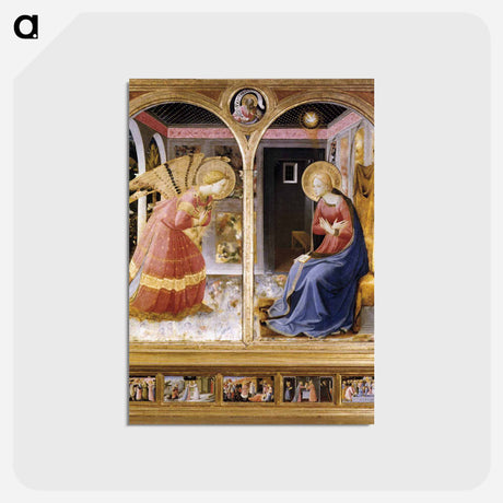 アートポストカード-Annunciation - フラ アンジェリコ Postcard.