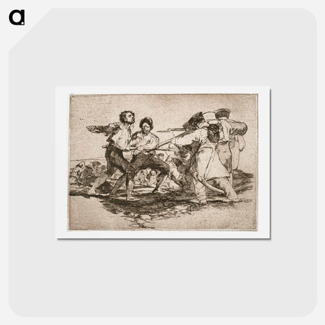 アートポストカード-Järkeä vai ei (con razon ó sin ella) - フランシスコ デ ゴヤ Postcard.