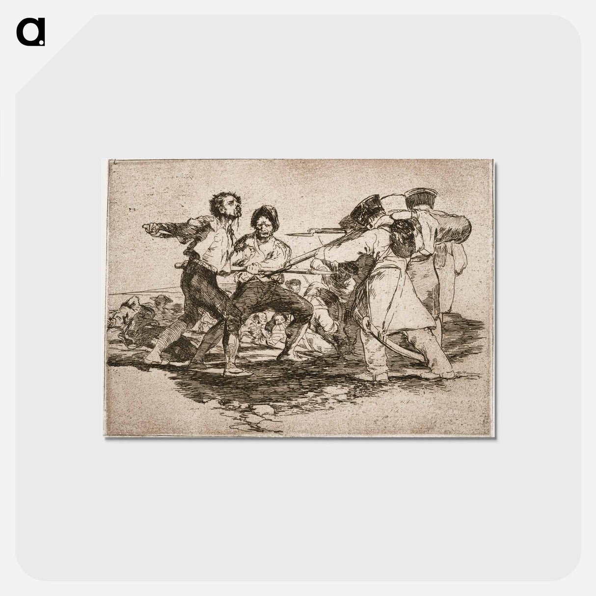 アートポストカード-Järkeä vai ei (con razon ó sin ella) - フランシスコ デ ゴヤ Postcard.
