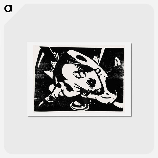 アートポストカード-The bull - フランツ マルク Postcard.