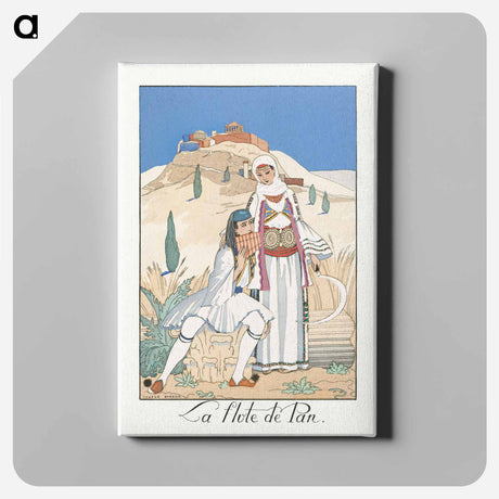 アートパネル-La flute de Pan - ジョージ バービエ Canvas.