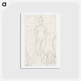 アートポストカード-The Models - ジョルジュ スーラ Postcard.