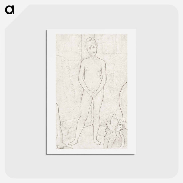 アートポストカード-The Models - ジョルジュ スーラ Postcard.