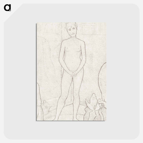 アートポストカード-The Models - ジョルジュ スーラ Postcard.