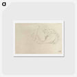 アートポストカード-Reclining Nude with Drapery - グスタフ クリムト Postcard.