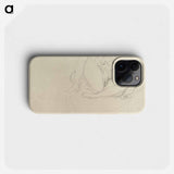 Reclining Nude with Drapery - グスタフ クリムト Phone Case.