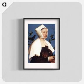 アートポスター-Lady with a Squirrel and a Starling - ハンス ホルバイン Poster.