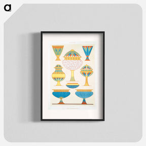 アートポスター-Egyptian Vases
 - エジプト美術史 Poster.