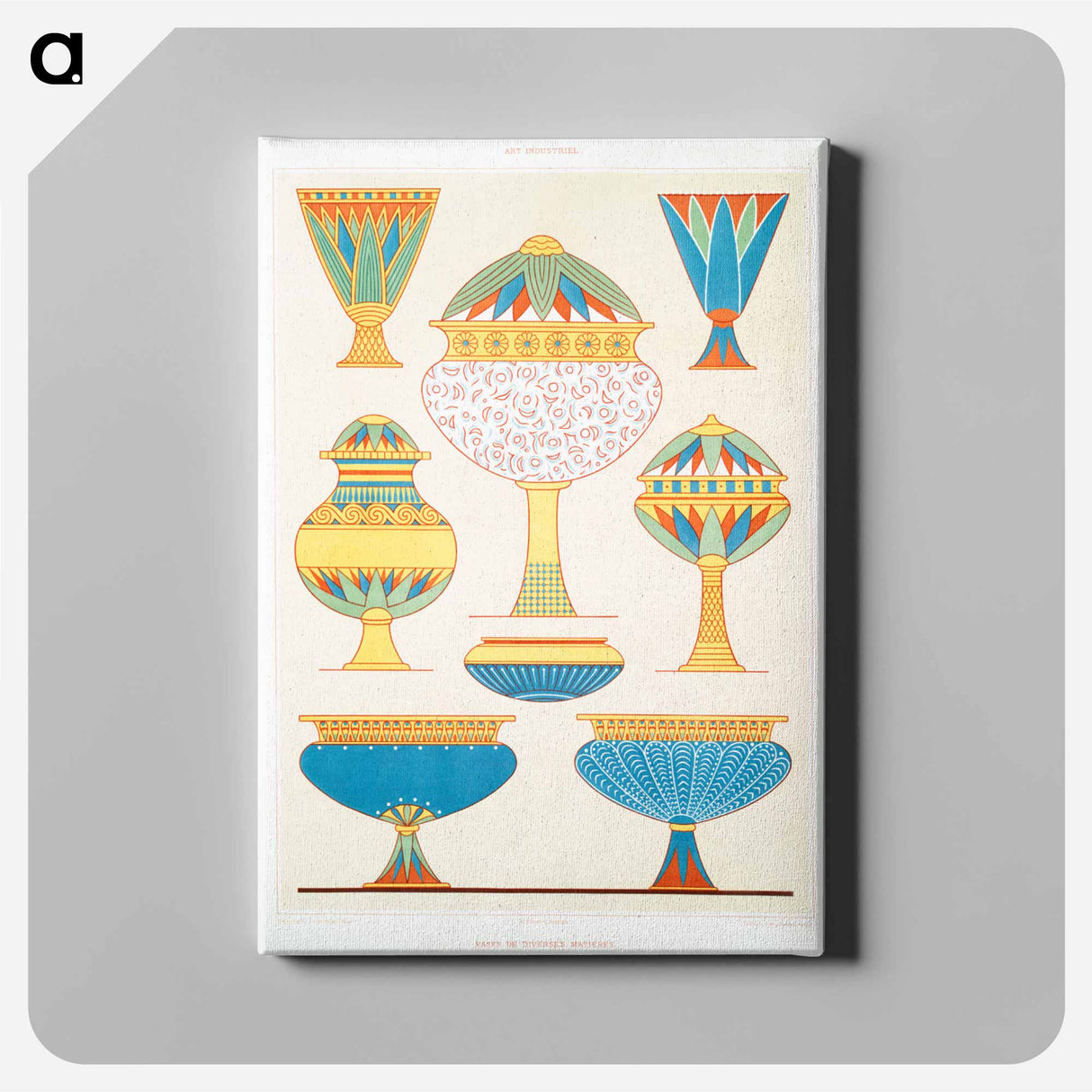 アートパネル-Egyptian Vases
 - エジプト美術史 Canvas.