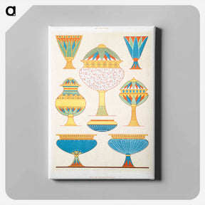 アートパネル-Egyptian Vases
 - エジプト美術史 Canvas.