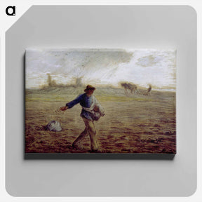アートパネル-The Sower - ジャン フランソワ ミレー Canvas.