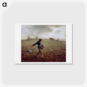 アートポストカード-The Sower - ジャン フランソワ ミレー Postcard.