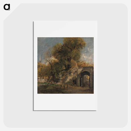 アートポストカード-Harnham Gate, Salisbury
 - ジョン コンスタブル Postcard.